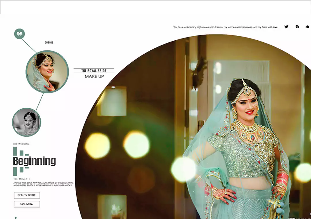 Bride Groom portrait DM photo album
